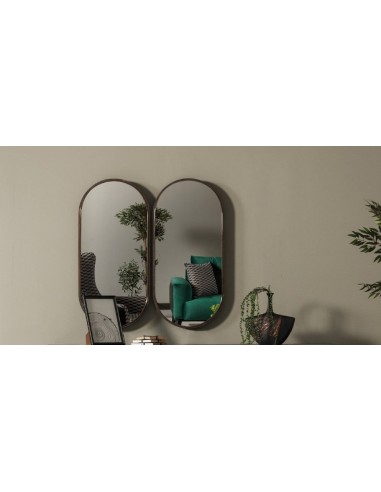 Miroir décoratif Wella Gris, l51xH102 cm 2023