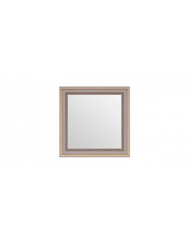 Miroir déco avec cadre Hector Square gris / or pâle, l60xH60 cm hantent personnes