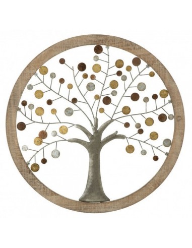 Décoration murale Life Tree I Natural, Ø59 cm Economisez 