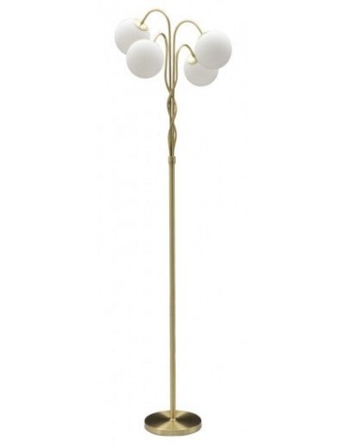 Lampe Glamy Light Or / Blanc, Ø54xH176 cm la colonne vertébrale