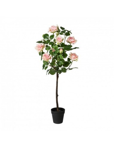 Fleur artificielle en pot, Tronc de roses Rose, H95 cm de France