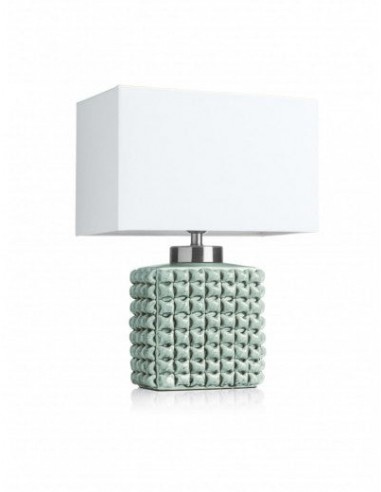 Lampe Lithops Blanc / Vert Menthe le concept de la Pate a emporter 