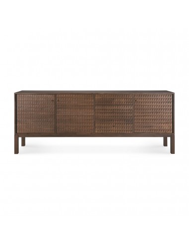 BUFFET SONO L 228 cm - teck teinté - Ethnicraft brillant des détails fins