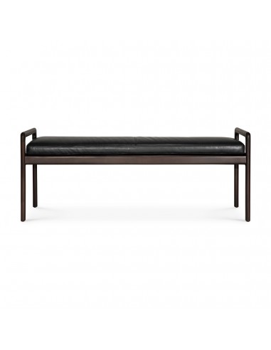 BANC JACK - acajou brun - avec coussin cuir ou tissu - Ethnicraft paiement sécurisé