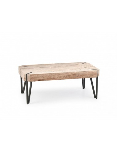 Table basse en MDF et métal Emily Stejar San Remo, L110xl60xH42 cm JUSQU'A -70%! 