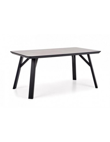 Table MDF et métal Halifax Gris / Noir, L160xl90xH76 cm l'achat 