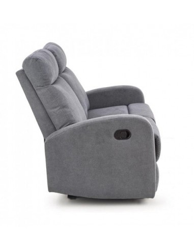 Canapé inclinable tapissé de tissu, 2 places Oslo 2S Gris foncé, l128xA95xH100 cm Les êtres humains sont 