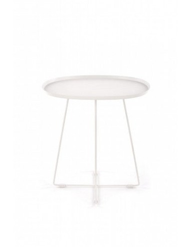 Table basse en métal blanc Tina, L50xl42xH51 cm votre restaurant rapide dans 