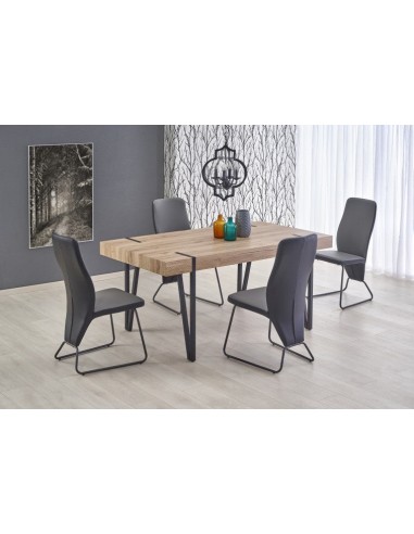 Table Yohann en MDF et métal, L170xl90xh76 cm Profitez des Offres !