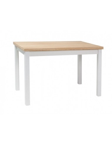 Table en aggloméré et MDF, Chêne Adam / Blanc, L120xl68xH75 cm prix pour 