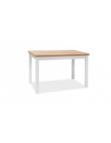 Table en bois aggloméré et MDF, Adam Medium Chêne Lancelot / Blanc, L100xl60xH75 cm de technologie