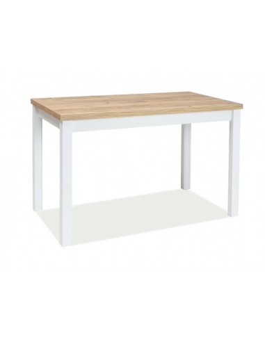 Table en aggloméré et MDF, Adam Oak Doré / Blanc, L100xl60xH75 cm Les magasins à Paris