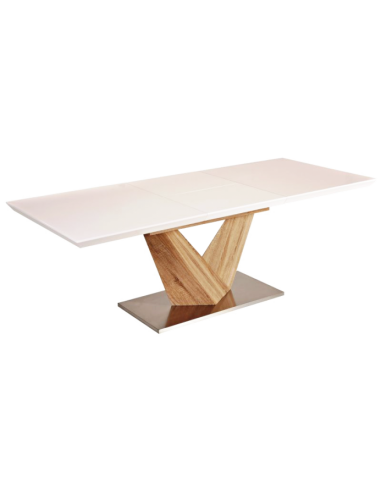 Table extensible en bois massif Alaras les ctes