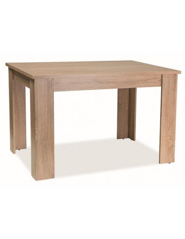 Table extensible en aggloméré, Avis II Chêne Sonoma, L120-155xl68xH75 cm de pas cher