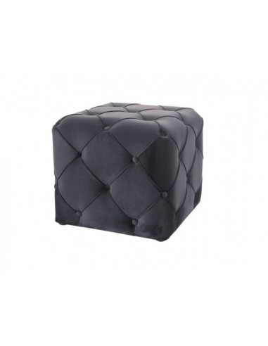 Tabouret tapissé de tissu Aviva K Velvet Noir, l50xA50xH45 cm sélection de produits