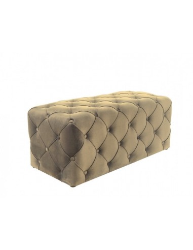 Banquette tapissée de tissu Aviva Velvet Beige, l102xA50xH45 cm prix