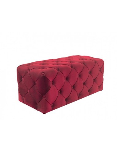 Banquette tapissée de tissu Aviva Velvet Bordeaux, l102xA50xH45 cm 50% de réduction en Octobre 2024