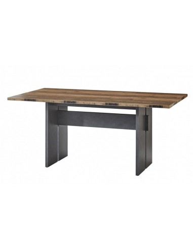 Table Chelsea naturel / aggloméré graphite et MDF, L180xl90xH76 cm Comparez plus de prix