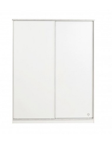 Armoire à palettes avec 2 portes coulissantes pour les jeunes Blanc, l164xA59xH206 cm 2024