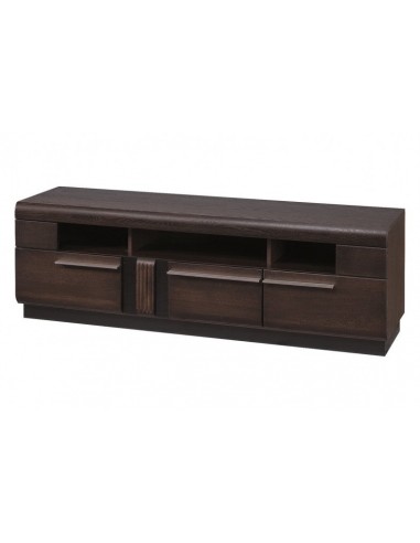 Commode TV en MDF et pâle, avec 3 tiroirs Gates 25 Chêne Choco, l160xA42xH51 cm votre restaurant rapide dans 