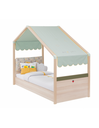 Nouveau lit bébé Montessori Naturel / Vert 180 x 80 cm l'achat 