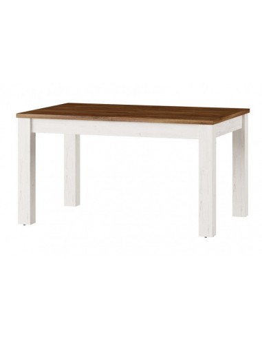 Table à rallonges en Country 40 pâle Blanc / Chêne, L140-214xl90xH76 cm livraison et retour toujours gratuits