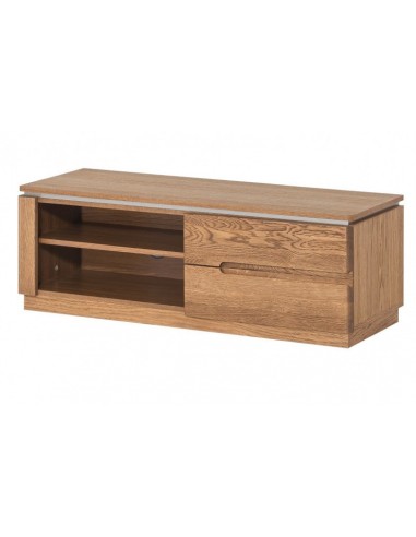 Meuble TV en bois et placage avec 1 porte Montenegro 24 Petit Chêne Rustique, l108xA42xH38 cm en ligne