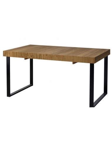 Table extensible en bois, placage et métal Mosaic 40 Chêne / Noir, L160-220xl90xH78 cm du meilleur 