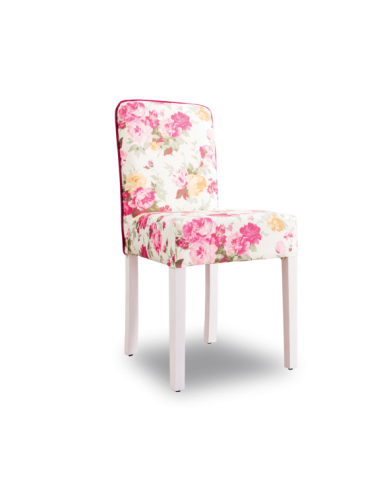 Chaise enfant, rembourrée en tissu avec pieds en bois Summer Flowers, l44xA49xH87 cm votre