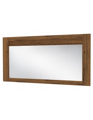 Grand miroir décoratif Velvet 80 Chêne Rustique, l139xH70 cm rembourrage situé sous