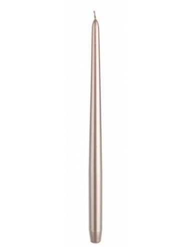 Bougie conique Basic Tall Pearl, Ø2,5xH40 cm Paris Déstockage Promo