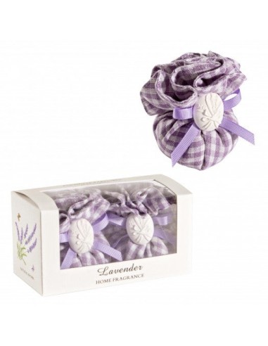 Set d'aromathérapie, 2 pièces, Lavande Blanc / Violet, L15xl6,5xH7 cm la livraison gratuite