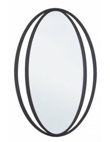 Miroir déco avec cadre en métal Nabila Noir, l51xH80 cm votre