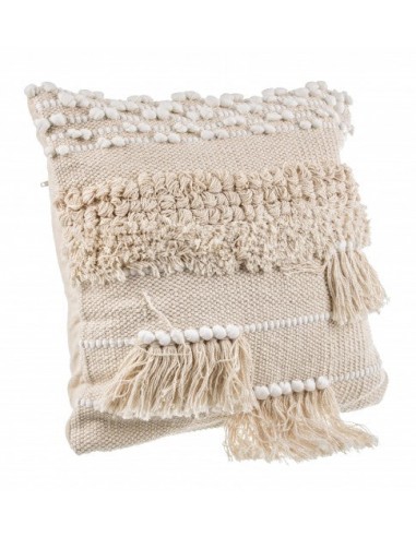 Coussin décoratif en coton Acapulco Beige, L45xl45 cm en ligne des produits 