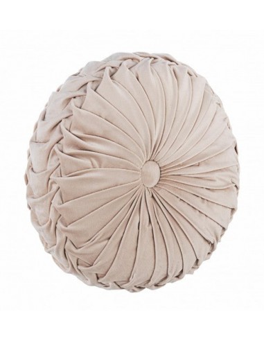 Coussin décoratif Chantal Round Velvet Beige, Ø35xH15 cm les muscles