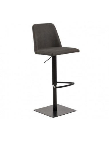 Tabouret de bar tapissé tissu et pied métal Avanja Anthracite / Noir, l43xA51xH107,5 cm votre restaurant rapide dans 