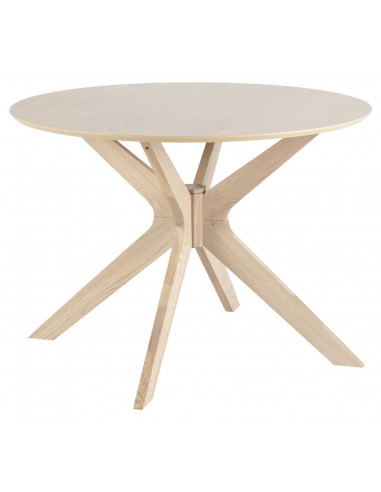 Table en bois aggloméré et placage de chêne Duncan, Ø105xH75 cm sur le site 